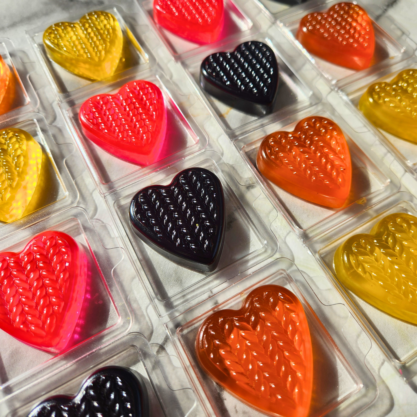 5 x Soap Heart Clam